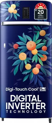 SAMSUNG 215 L Direct Cool Single Door 5 Star Refrigerator with Digi-Touch Cool,Digital Inverter (Orange Blossom Blue, RR23C2E35NK/HL) SAMSUNG 215 L Direct Cool Single Door 5 Star Refrigerator with Digi-Touch Cool,Digital Inverter (Orange Blossom Blue, RR23C2E35NK/HL)